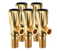 Vanne triangulaire en laiton, sans fuite et Durable-prend charge la sortie d'eau, port de connexion G1/2(J5PC)