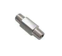 Vanne unidirectionnelle mâle BSPT 6,35 mm 9,5 mm 1/2" 1,9 cm BSPT mâle double filetage hexagonal direct Valve anti-retour en acier inoxydable 304 (1,9 cm)