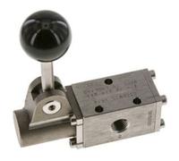 vanne universelle à levier à main 3/2 G1/4'' en acier inoxydable -0.95-12bar/-13.2-168psi