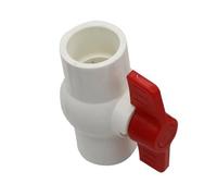 Vanne, vanne à boisseau sphérique à 3 voies, Diamètre intérieur 20/25/32/40 mm PVC Plomberie Vanne à boisseau sphérique U-PVC Connecteur de réparation en plastique Interrupteur tuyau(White ID 32mm)