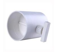 Vanne, vanne de régulation soupape d'air ABS, clapet anti-retour, tuyau en PVC, du volume, commutation ronde manuelle blanche(110mm)(200mm)