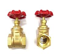 Vannes, 1/4 "3/8" 1/2 "3/4" 1 "pouces Vannes En Laiton DN15 20 25 Vanne D'interrupteur De Vanne D'eau Vanne À Filetage Interne 1 Pièces (Color : 3/4")