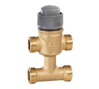 Vannes 3 voies compact with bypass, ext. fileté, DN15, PN16, kvs1.0, mod- RESID