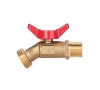 Vannes à bavette en laiton pour tuyau d'arrosage en laiton de 1,3 cm, entrée mâle de 1,9 cm, adaptateur de tuyau d'arrosage pour la maison et l'extérieur