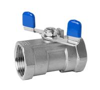 Vannes À Bille À Poignée Papillon En Acier Inoxydable 316L, Vanne À Bille Monobloc Filetée Femelle 1/4" 3/8" 1/2" 3/4" 1" DN8-25, 1 Pièce(DN25)