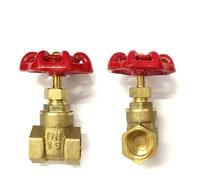 Vannes à guillotine en laiton 1/2 3/4 1 1-1/4 1-1/2 2 pouces, vanne de commutation à eau, vanne à guillotine à filetage femelle, 1 pièce(3/4")