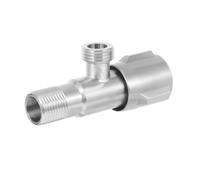 Vannes D'angle en Acier Inoxydable, Arrêt D'eau, et Jardin | Anti-fuite, Robuste et Facile à Installer, Finition Argentée, Usage, Arrosage, Plomberie