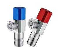 Vannes d'arrêt d'angle en laiton G1/2 - Résistant à la corrosion - Ouverture rapide pour cuisine, salle de bain, toilettes, cuisine