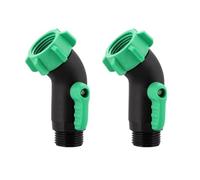 Vannes d'arrêt de tuyau d'arrosage résistantes aux intempéries - Adaptateur facile à tourner - Connecteur pour petit espace - Pour tuyaux de bateau - Joint haute résistance pour caravanes