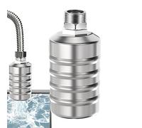 Vannes d'arrêt d'eau automatiques, vannes à flotteur en acier inoxydable Contrôle automatique du niveau d'eau, Interface filetée Vannes à bille flottantes Arrêt automatique avec filtre pour tour d'eau