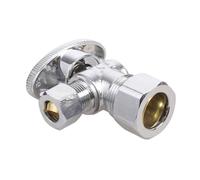 Vannes d'arrêt en cuivre de qualité supérieure - Angles de 1,6 cm à 9,5 mm - Résistant à la corrosion - Pour un usage domestique et commercial - Facile à installer - Vannes en cuivre de salle de bain