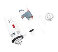 Vannes D'arrivée D'eau des Toilettes, Kit de Réparation Plastique Blanc | Bouton Chasse Eau, Accessoire pour Réservoir Ancien Modèle, Installation Facile, Lot Pratique pour Entretien