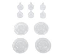 Vannes de Canard Diaphragme Remplacement en Silicone Remplacement à L'épreuve des Fuites Portable Pompe de Pompe électrique Portable pour S9 S12 S12PRO, 4 X Diaphragme 6 X