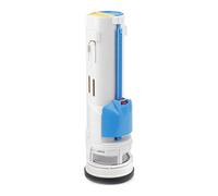 Vannes de chasse d'eau de 5,1 cm, kit de réparation de toilettes, double vanne de chasse de rechange pour robinet à bouton poussoir de toilette monobloc (27,4 cm de hauteur)