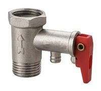 Vannes de chauffe-eau en laiton robuste de 1,27 cm - Vannes de décharge de pression en laiton pour usage domestique - Déverrouillage automatique de la pression - Vérification du chauffe-eau