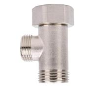 Vannes de contrôle de débit à 3 voies - Raccords en T - Ensemble de dérivateurs d'eau pour salle de bain et toilettes - Distribution de filetage