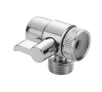 Vannes de dérivation de robinet avec aérateur en acier - Filetage 0,5 - Installation simple pour douche et tuyau d'arrosage - Adaptateur de tuyau d'arrosage