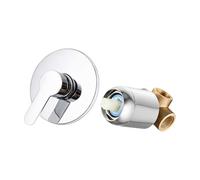 Vannes de douche faciles à installer, contrôle dissimulé, accessoires de salle de bain en laiton pour valves à poignée unique et kit de garniture