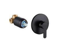 Vannes de douche faciles à installer, contrôle dissimulé, accessoires de salle de bain en laiton pour valves à poignée unique et kit de garniture