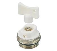 Vannes de purge d'air avec bouchon obturateur et barre plaquée 1/2 po, vanne réglage for radiateur, système chauffage central, dispositif manuel, pression en laiton Decade