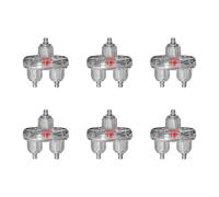 Vannes de régulation de flux d'air résistantes à la corrosion silencieuses pour aquariums avec connexion anti-fuite