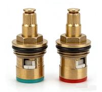 Vannes de robinet de remplacement universelles, 2 pièces, cartouche à disque en céramique en laiton, vanne intérieure de robinet for salle de bains