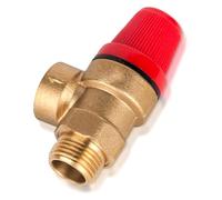 Vannes de sécurité en laiton multi-usages 1/2 pouce DN15 Accessoires ménagers pour l'huile d'eau et le soulagement de la pression de gaz avec joint PTFE