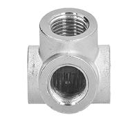 Vannes de support 4 voies 2 pièces Accessoires de compresseur d'air avec raccord de joint durable et ultra-silencieux