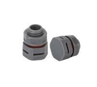 Vannes De Ventilation Étanches En Nylon M6 * 0.75, Bouchon Protection À Visser, Reniflard Plastique E-PTFE(Greywith Locknut,M10X1.5-4PCS)