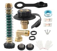 Vannes d'entrée d'eau anti-refoulement avec tuyau de connexion 60 PSI pour camping-car, alimentation en eau douce