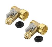 Vannes d'entrée en laiton robuste - Contrôle de l'eau avec connexion triple port et entretien modulaire pour réseaux de tuyauterie - Boule de plomberie résistante à l'érosion