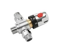 Vannes mélangeuses thermostatiques plaquées laiton Contrôle facile de la température d'installation pour salle de bain et systèmes sanitaires Laiton pour systèmes de conduites domestiques