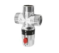 Vannes mélangeuses thermostatiques plaquées laiton Vannes de régulation de la température d'installation faciles pour salles de bains et systèmes sanitaires Laiton de haute qualité Contrôle de la