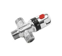 Vannes mélangeuses thermostatiques plaquées laiton Vannes de régulation de la température d'installation faciles pour salles de bains et systèmes sanitaires Laiton de haute qualité Contrôle de la