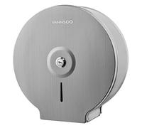 VANNSOO Jumbo Commercial Distributeur de Papier Toilette, Support Mural en Acier Inoxydable de 22,9 cm, Distributeur de Papier Toilette avec clé de Verrouillage, brossé