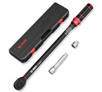 VANPO 1/2" Clé Dynamométrique 60-460 Nm, 72 Dents Voiture y Moto Clés Dynamométriques 3 Pièces jeu avec 125mm Barre d'extension, 3/8" Adaptateur, pour Voiture, Camion et Tracteur