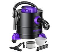 VANPORE Aspirateur a Cendre pour cheminée, aspirateur Cendre 20L, Puissance d'aspiration 1200W, aspirateur pour cheminée avec Base roulante, pour cheminée, Barbecue à granulés, poêle et Foyer