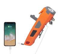 Vanpus Marteau d'urgence pour voiture 8 en 1 : marteau de sécurité, coupe-ceinture, lampe LED, stockage d'énergie mobile, flash stroboscopique, signal d'appel d'urgence SOS, système d'alarme