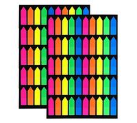 VANRA 2000 pièces Marqueurs de page Onglets d'index Flèches autocollantes Notes autocollantes colorées Étiquettes d'index pour signets, 10 jeux