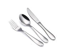 VANRA 3 Pièces Couverts de Table,18/10 Inox Enfant Fourchette Cuillère et Couteau pour Enfant,Convient aux Enfants de Plus de 3 Ans