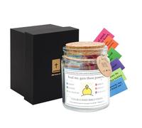 VANRA Bocal avec verset de la Bible avec 96 écritures à code couleur, cadeaux chrétiens inspirants pour femme, pot de prière, d'espoir, lisez-moi quand, fournitures d'étude de la Bible, Noël (Gain