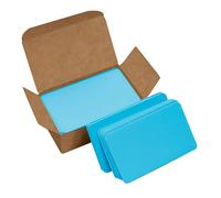 VANRA Lot de 300 petites cartes vierges - Bleu vif - 8,9 x 5,1 cm - Cartes de notes, cartes flash d'étude, cartes cadeaux de message - Étiquettes en papier kraft