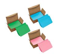 VANRA Lot de 300 petites cartes vierges de 8,9 x 5,1 cm pour étude, message, cadeau, étiquettes en papier kraft (couleurs assorties, lot de 300)