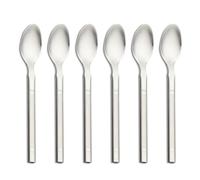 VANRA Lot de 6 petites cuillères à café en acier inoxydable pour apéritif, latte, expresso, 13,5 cm