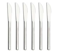 VANRA Lot de 6 petits couteaux à dessert en acier inoxydable pour enfants - 14,5 cm