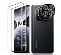 Vanrain 2+2 Pièces Verre Trempé pour Xiaomi Redmi Note 14 Pro Plus/Note 14 Pro+ 5G, Protection D'écran Film et Caméra Arrière Protecteur
