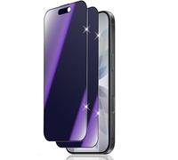 Vanrain Mat Verre Trempé Anti Espion pour iPhone 17, 2 Pièces Film Protection écran des yeux Anti-lumière Bleue, 9H Dureté Anti Rayures Sans Bulles