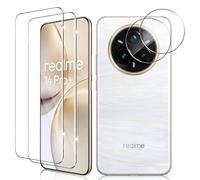 Vanrain pour Realme 14 Pro Plus 5G Verre Trempé, 2+2 Pièces Protection D'écran Film et Caméra Arrière Protecteur, 9H Dureté Haute Définition