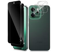 Vanrain Verre Trempé Anti Espion pour OPPO Reno 14 FS/14 F 5G, 2+2 Pièces Anti Spy Verre Trempé et Caméra Protection, Protection écran Film 9H Dureté Anti Rayures Sans Bulles