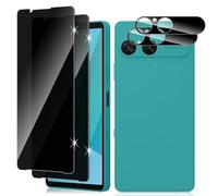 Vanrain Verre Trempé Anti Espion pour Sony Xperia 10 VII, 2+2 Pièces Anti Spy Verre Trempé et Caméra Protection, Protection écran Film 9H Dureté Anti Rayures Sans Bulles